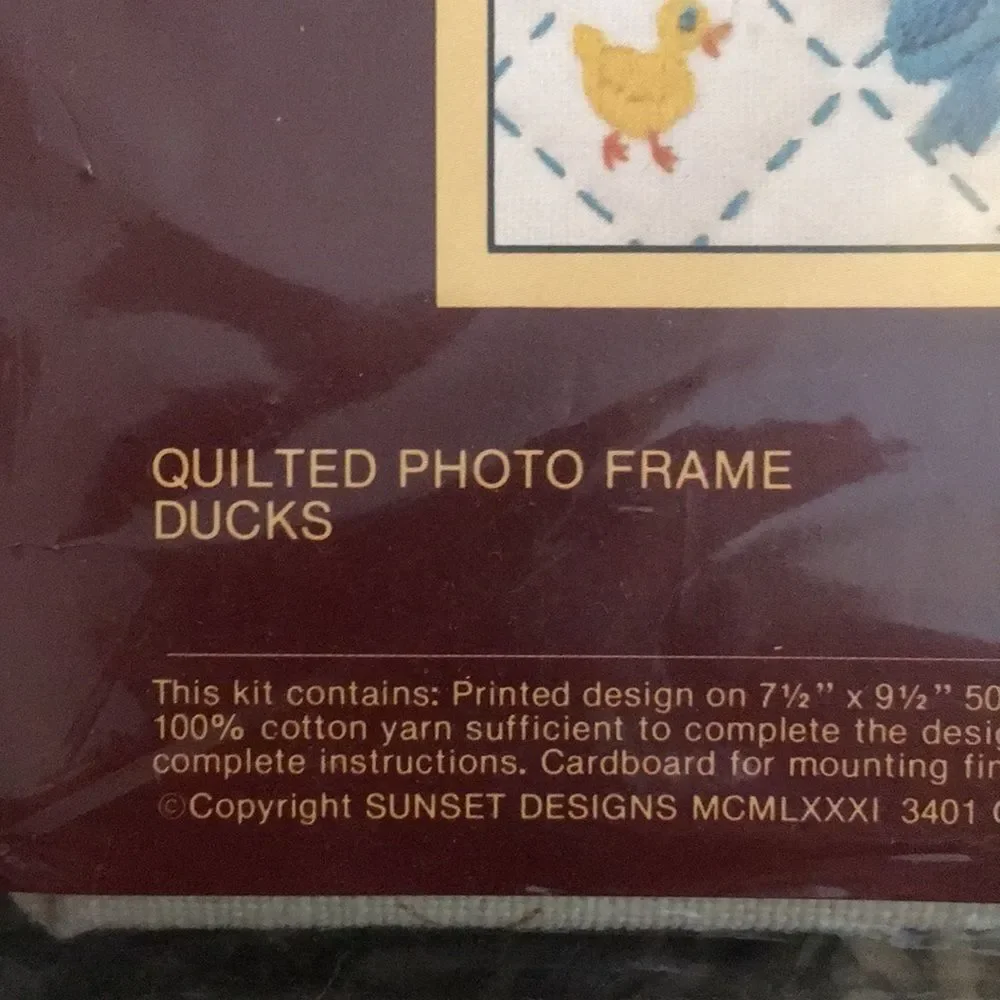 Vintage Quilted Photo Frame Craft Kit 5 X 7